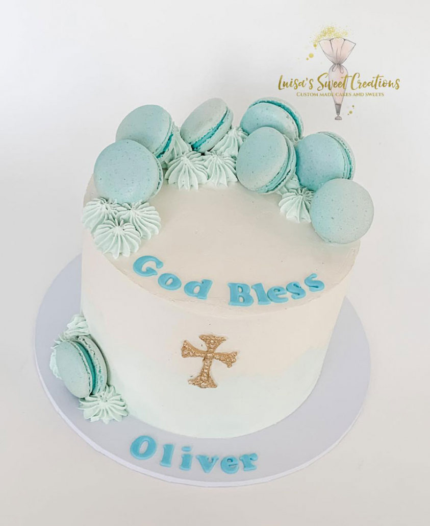 Baptism Cake For Baby Girl - CakeCentral.com
